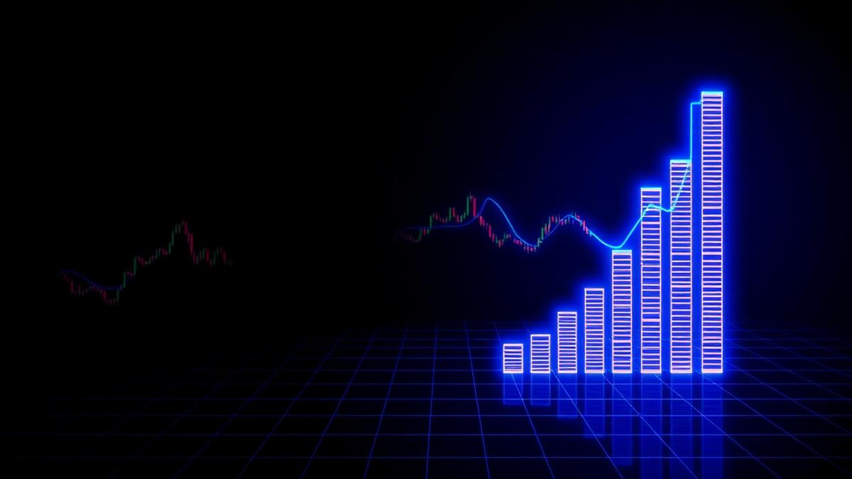Currency price ladders and an exchange-rate line on a grid