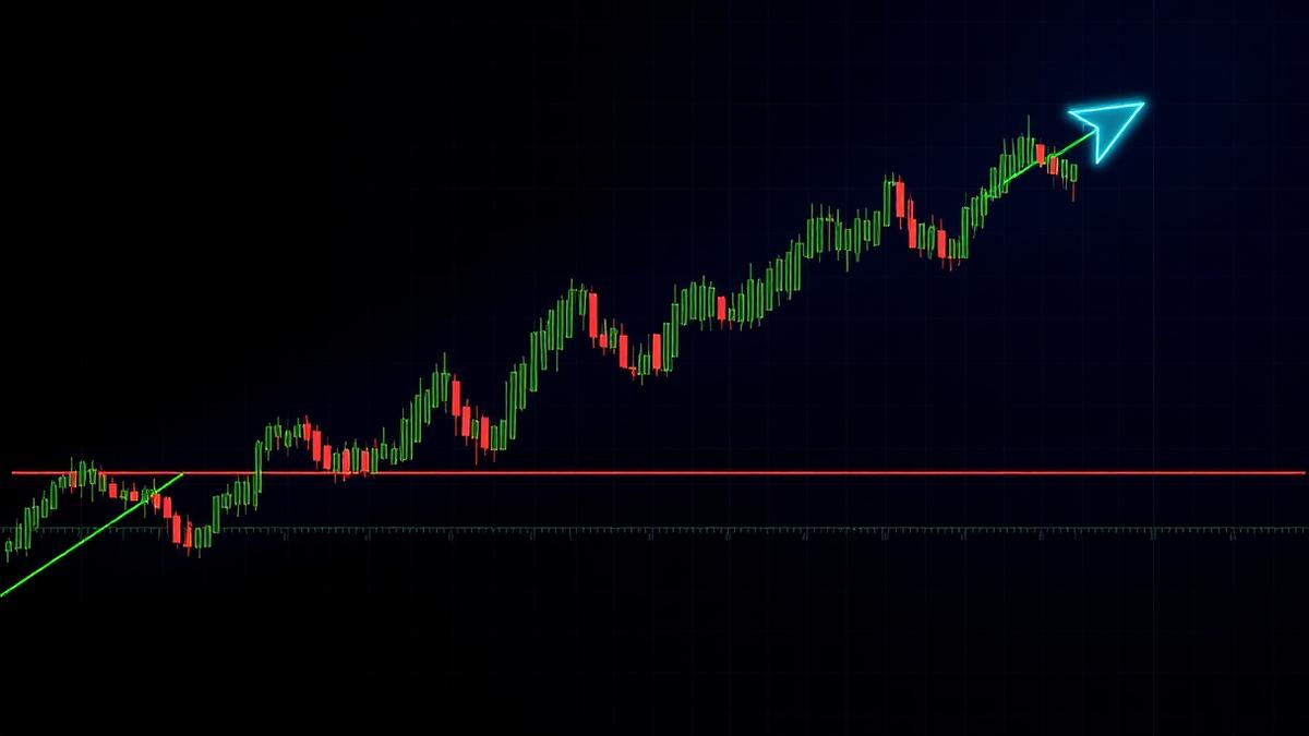 Price chart with spread bracket and cost markers